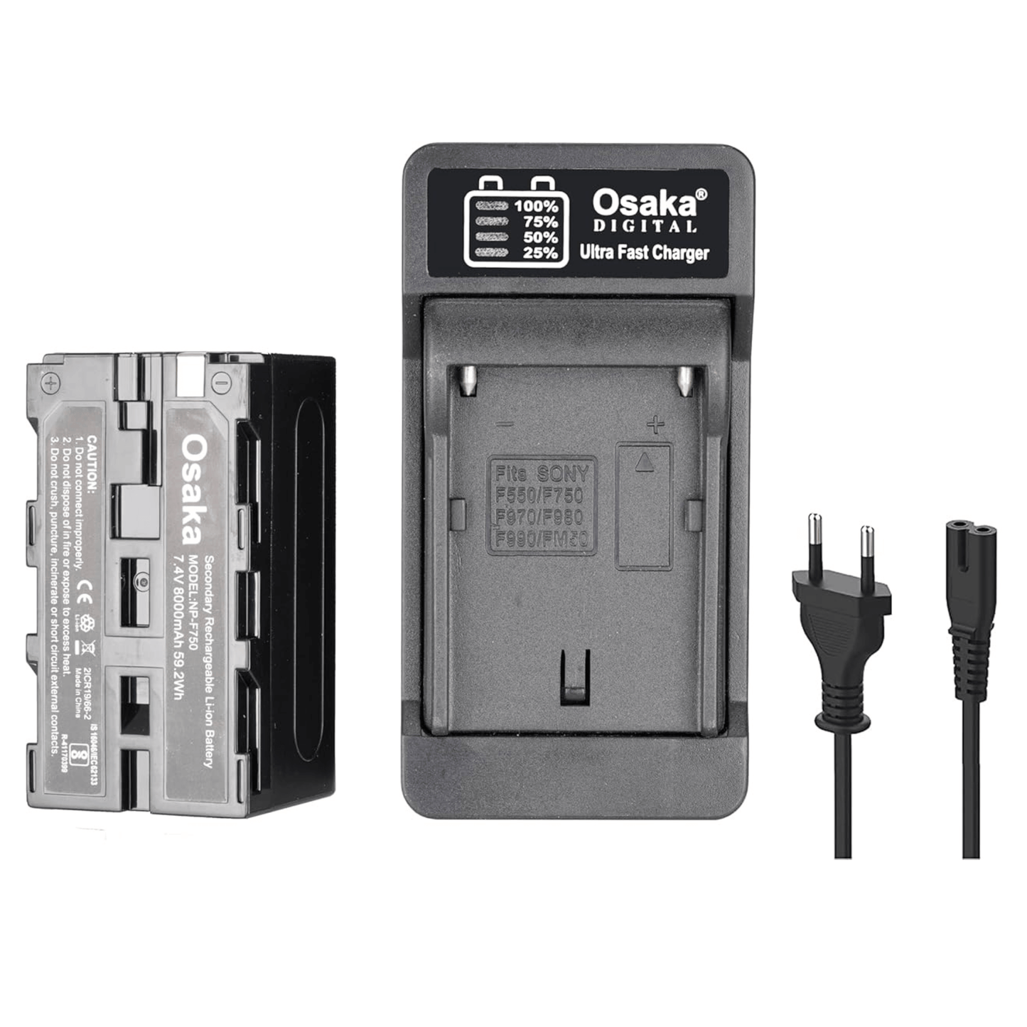 Osaka Bi-Color Dimmable LED Video Light OS 576 Slim for DSLR Camera YouTube Video Shooting with 1 Pc Combo kit: 1 Battery 8000 mAh; 1 Fast Charger; 1 AC Adapter; 1 Light Stand; 1 LED Bag; 1 Stand Bag - OSAKATEK