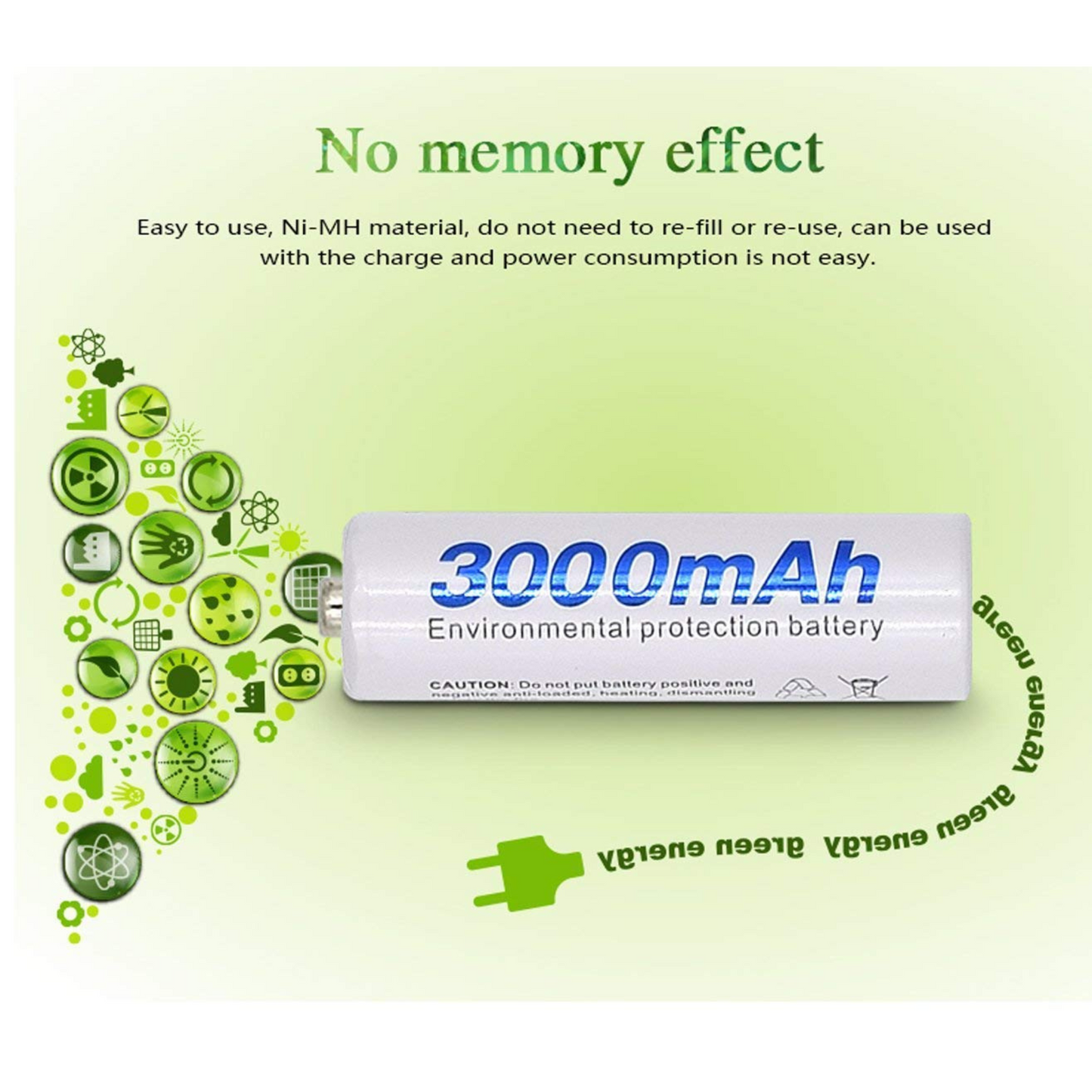 OSAKA HR06 3000mAh AA Ni-Mh Rechargeable Batteries 8 Pieces with OSK-C903W Battery Charger Set - OSAKATEK