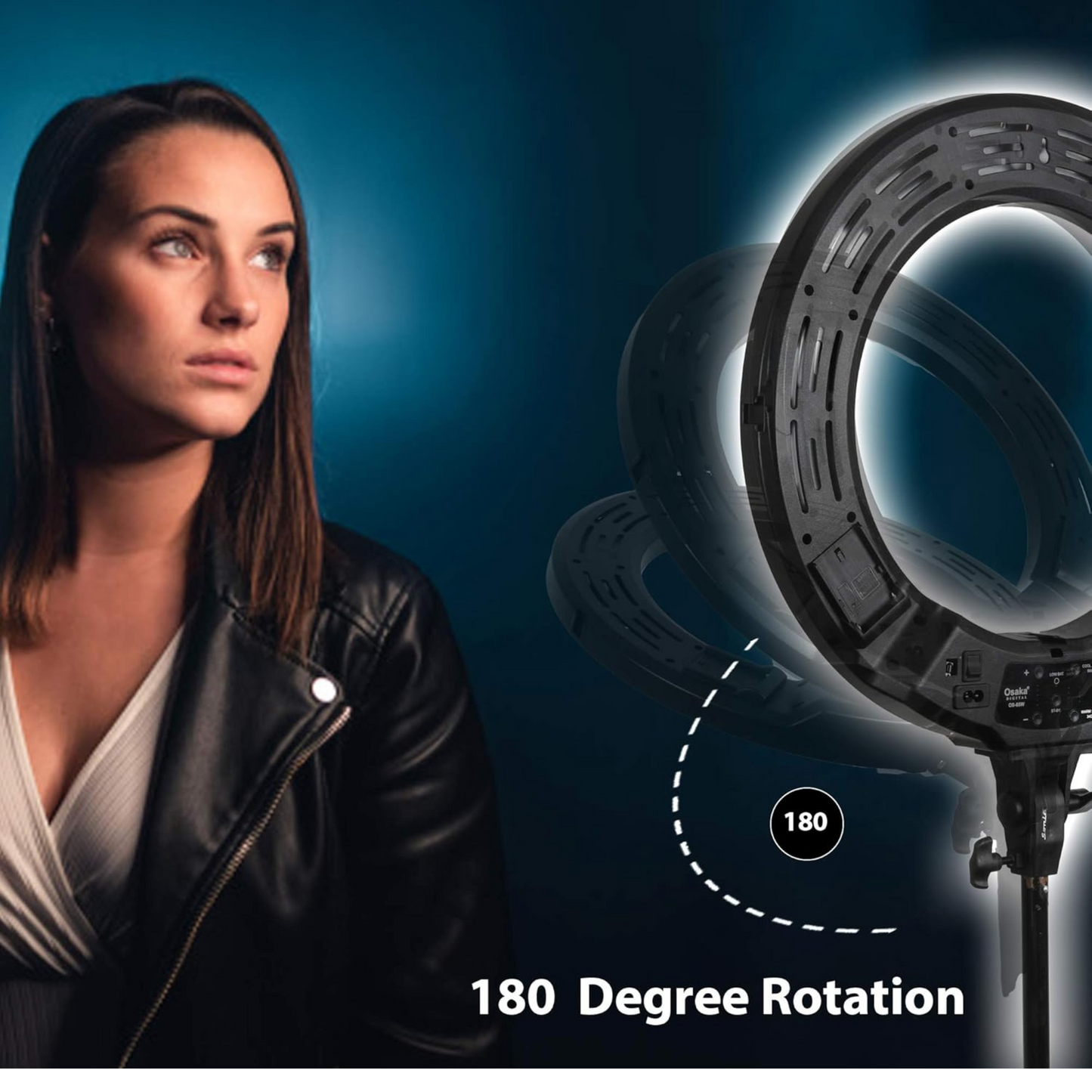 Osaka 18 Inches LED Ring Light 65W with stand - OSAKATEK