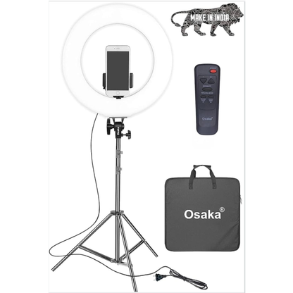Osaka 18 Inch LED Ring Light 65W with Stand | Professional Ring Light for YouTube, Photography & Content Creators