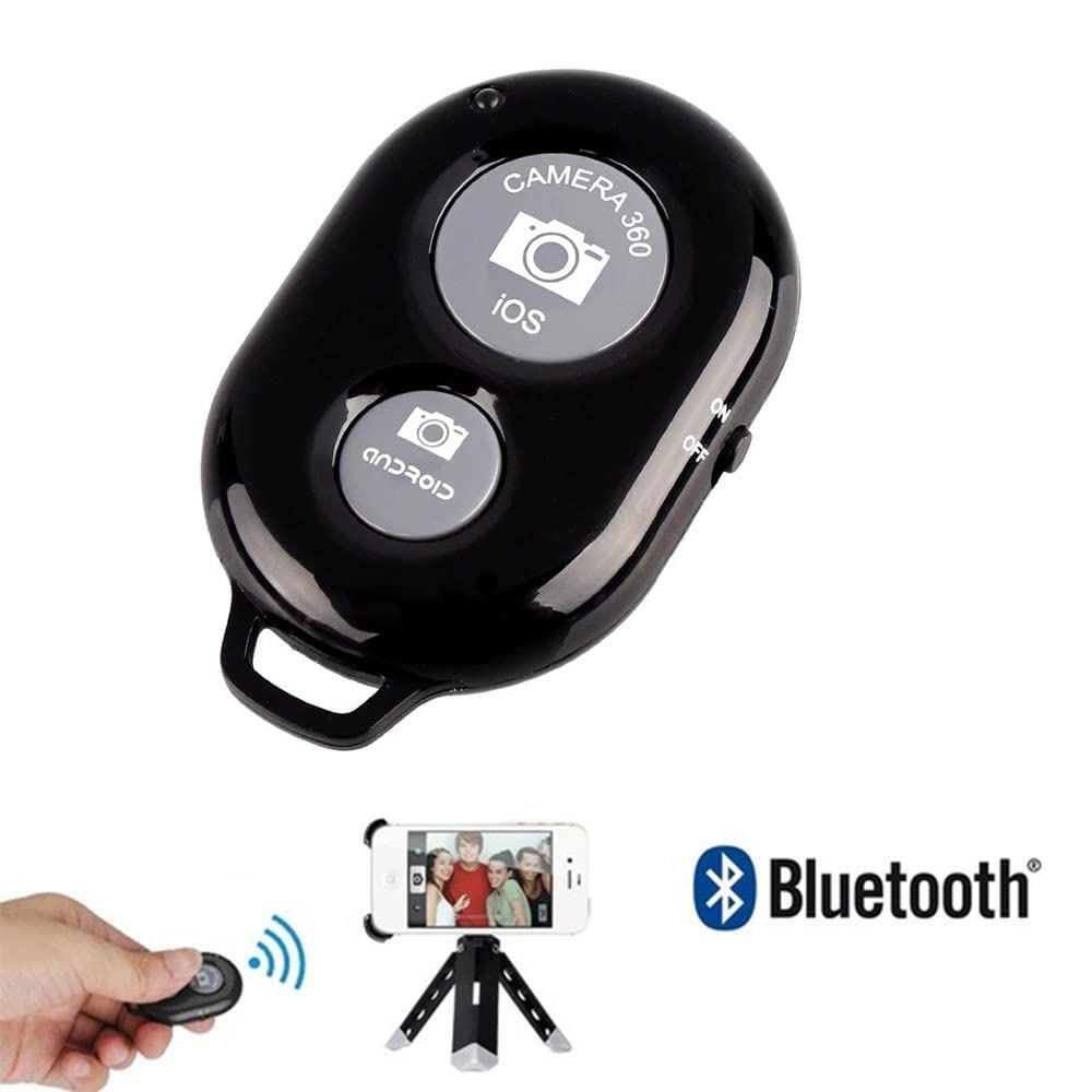 Black camera remote control with Bluetooth 