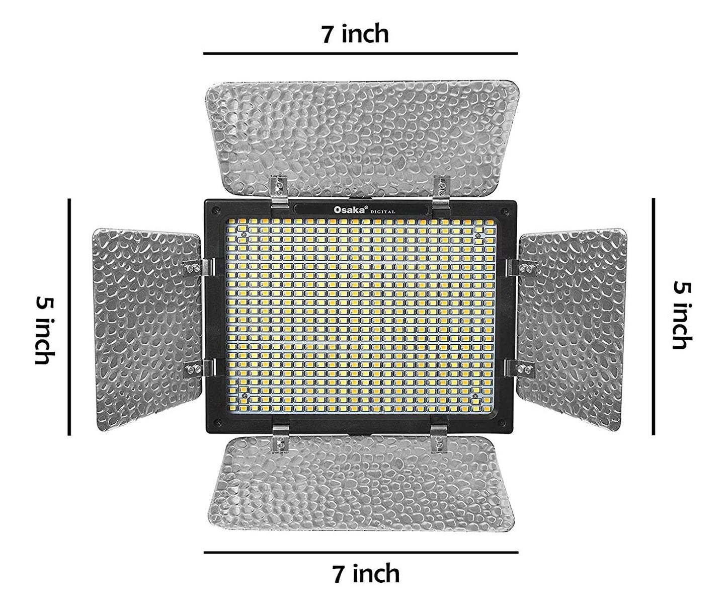Osaka LED Video Light OS 576 Slim with 8000 mAH F750 Battery & Ultra Fast Charger for All DSLR and Video Cameras and YouTube Video Shooting