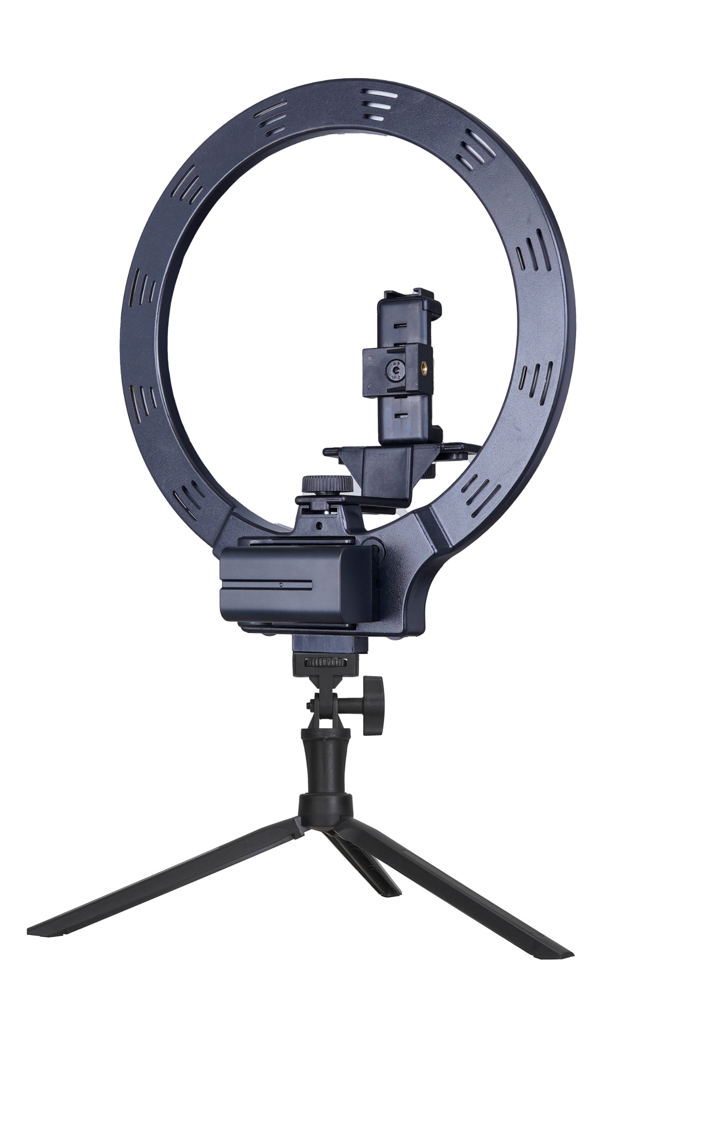 Osaka  Wireless Ring Light with 9V AC-Adapter and Table Tripod, Bluetooth Shutter| LED Dimmable Ringlight for Photography, Makeup, Live Streaming, YouTube & TikTok Videos