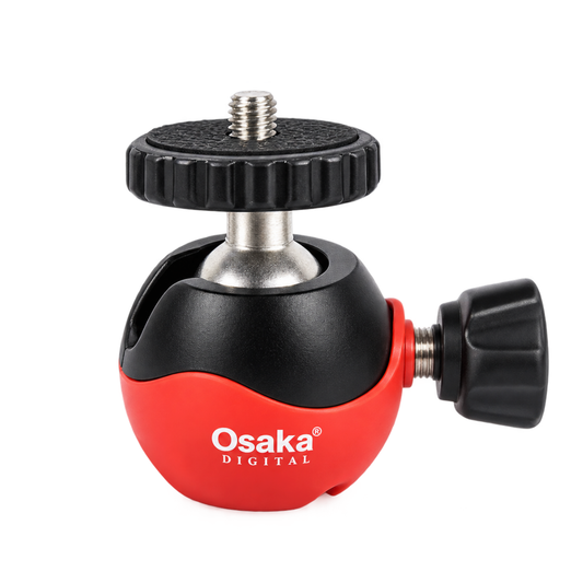 Osaka 360 Ballhead for Tripod, 360° Rotating Camera Ball Head Mount for DSLR, Smartphone, Vlogging & Video Recording