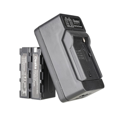 Osaka NP-F750 8000mah Battery with Ultra Fast Charger for Sony F960 F970 F980 F550 F750 Batteries Compatible with All LED Video Light - OSAKATEK