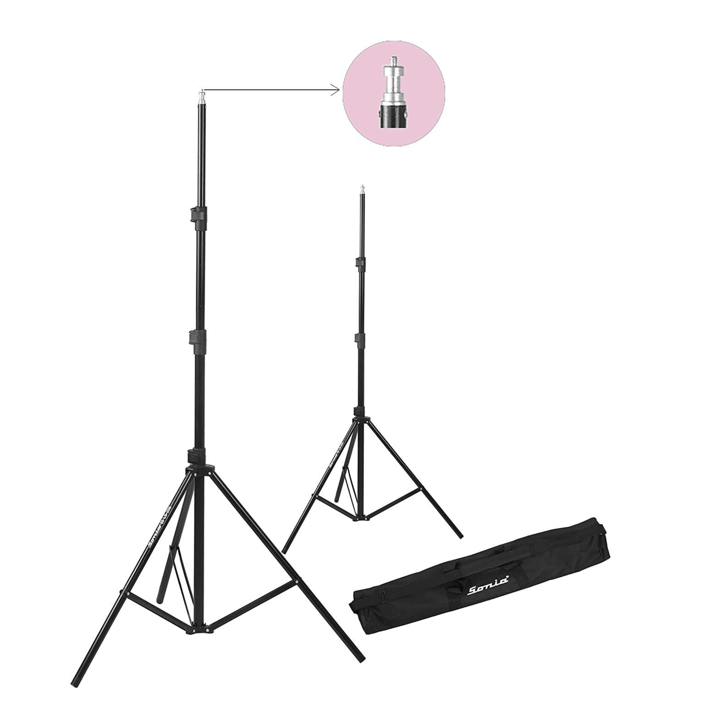 Osaka Bi-Color Dimmable LED Video Light OS 576 Slim for DSLR Camera YouTube Video Shooting with 1 Pc Combo kit: 1 Battery 8000 mAh; 1 Fast Charger; 1 AC Adapter; 1 Light Stand; 1 LED Bag; 1 Stand Bag - OSAKATEK