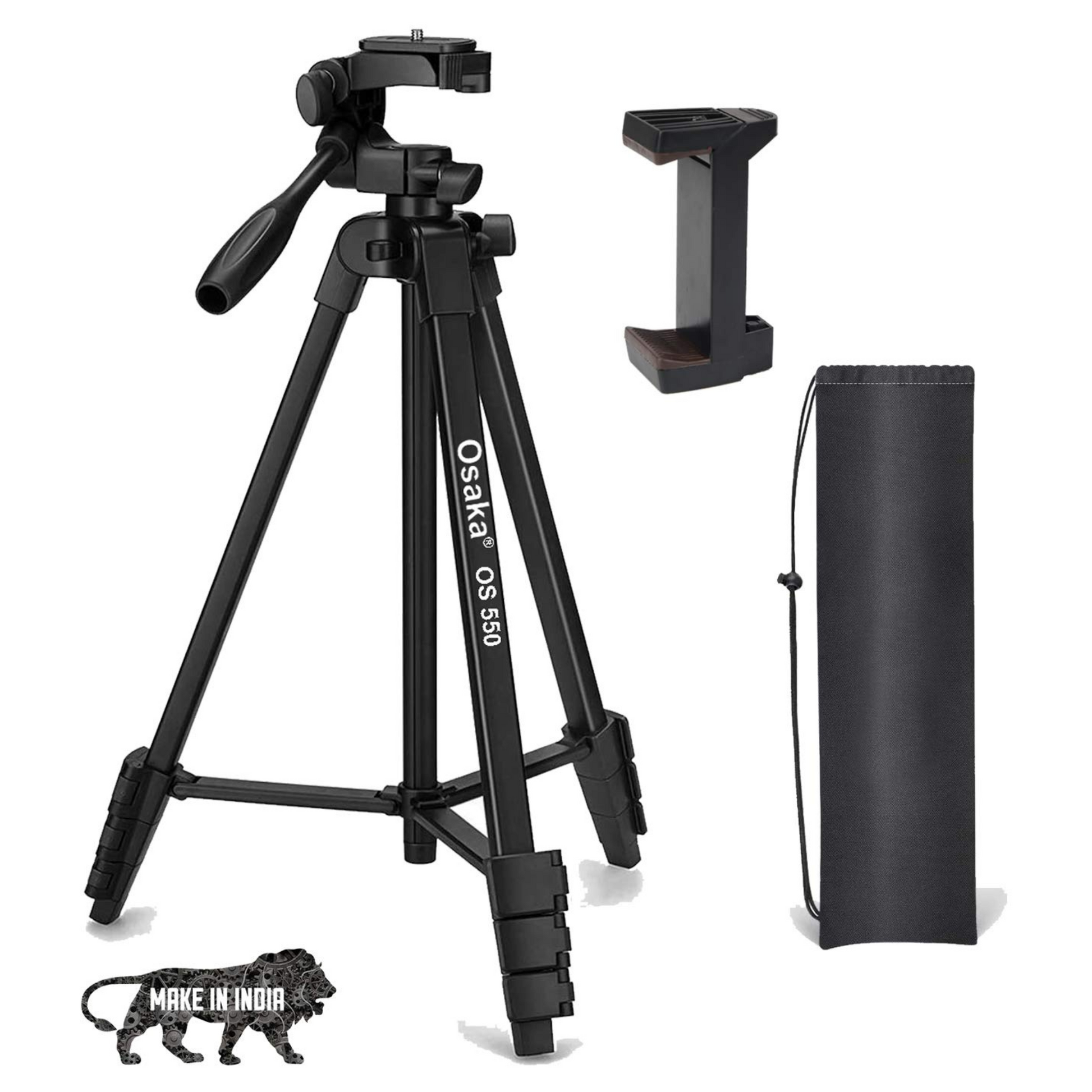 Osaka OS 550 Tripod 55 Inches (140 cm) with Mobile Holder - OSAKATEK