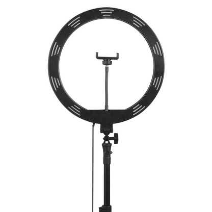 Osaka® 14-Inch LED Ring Light - 15W Dimmable Lighting with 2 Color Modes for Photo & Video Shoots, Live Streaming & Makeup - Compatible with iPhone & Android - OSAKATEK